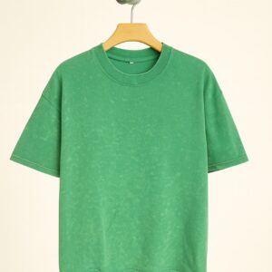 ACID WASH DROP SHOULDER T-SHIRT (GREEN)